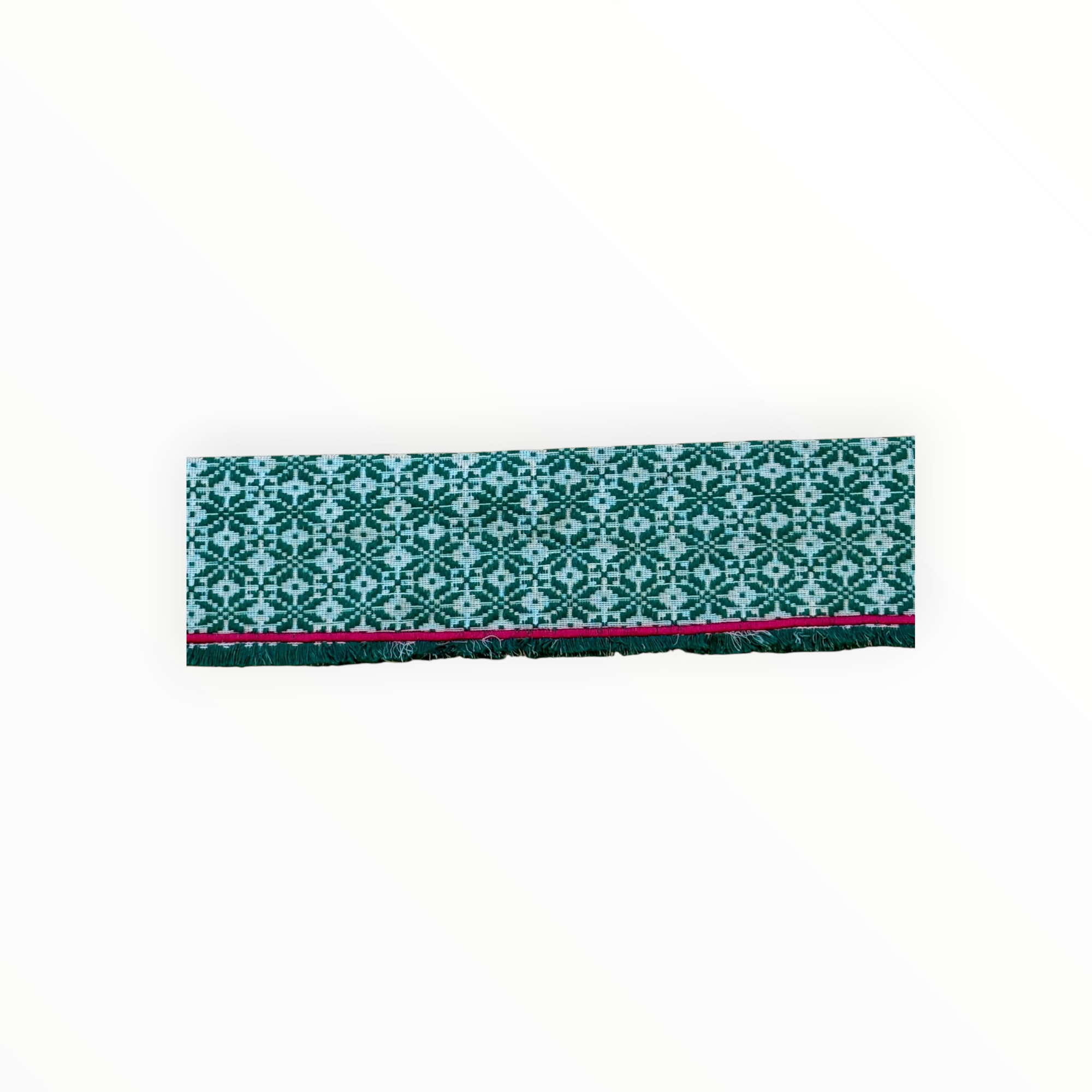 Ninaleuca Woven Tie Belt - Green/White/Pink