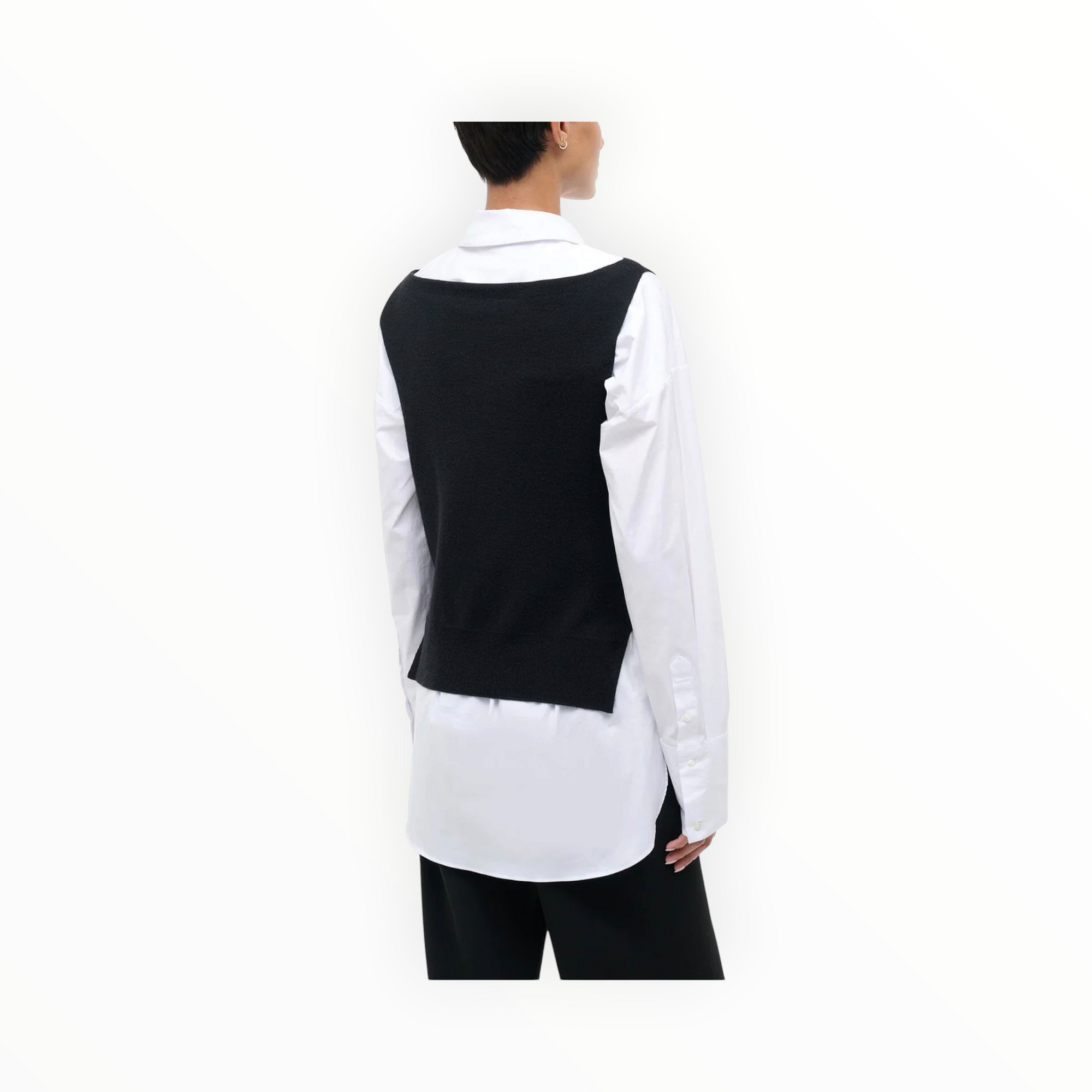 STAUD Damian Top - Black/White