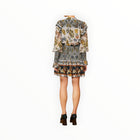 Farm Rio Floral Tapestry Mini Dress - Silver