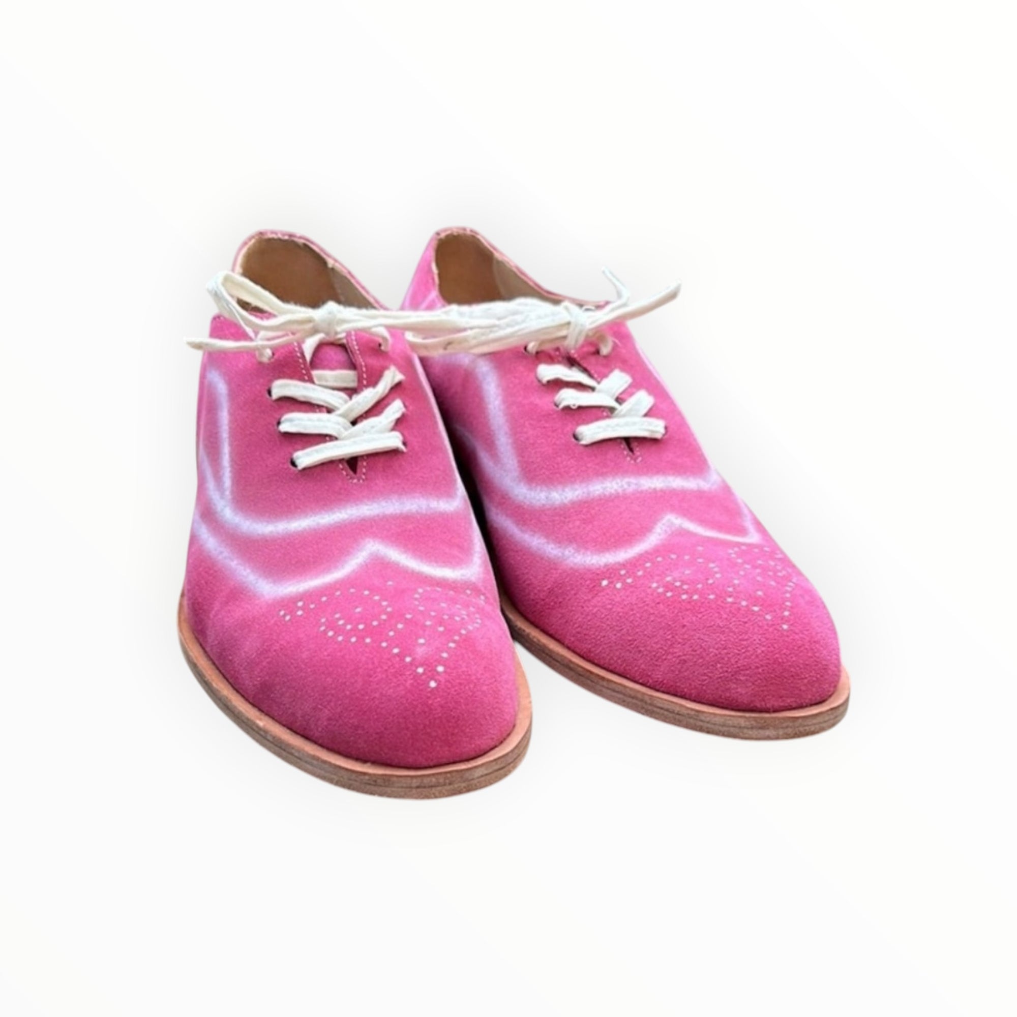Esquival Handpainted Wingtip - Fuchsia