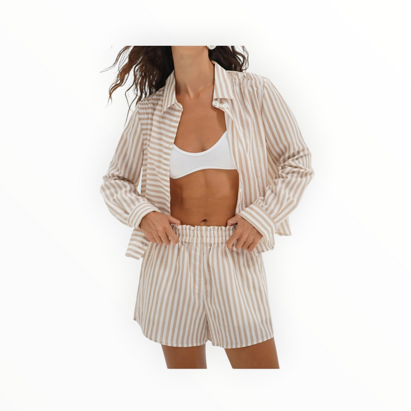 LNA Cayman Short - Sandbar Stripe