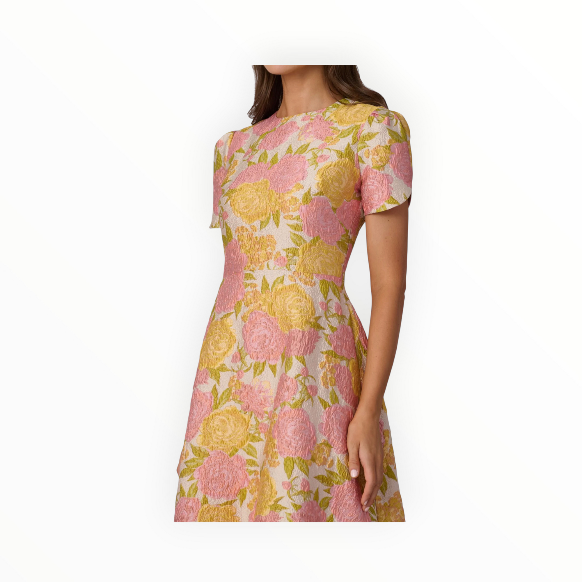 Shoshanna Midnight Vivianne Dress - Amber/Blush