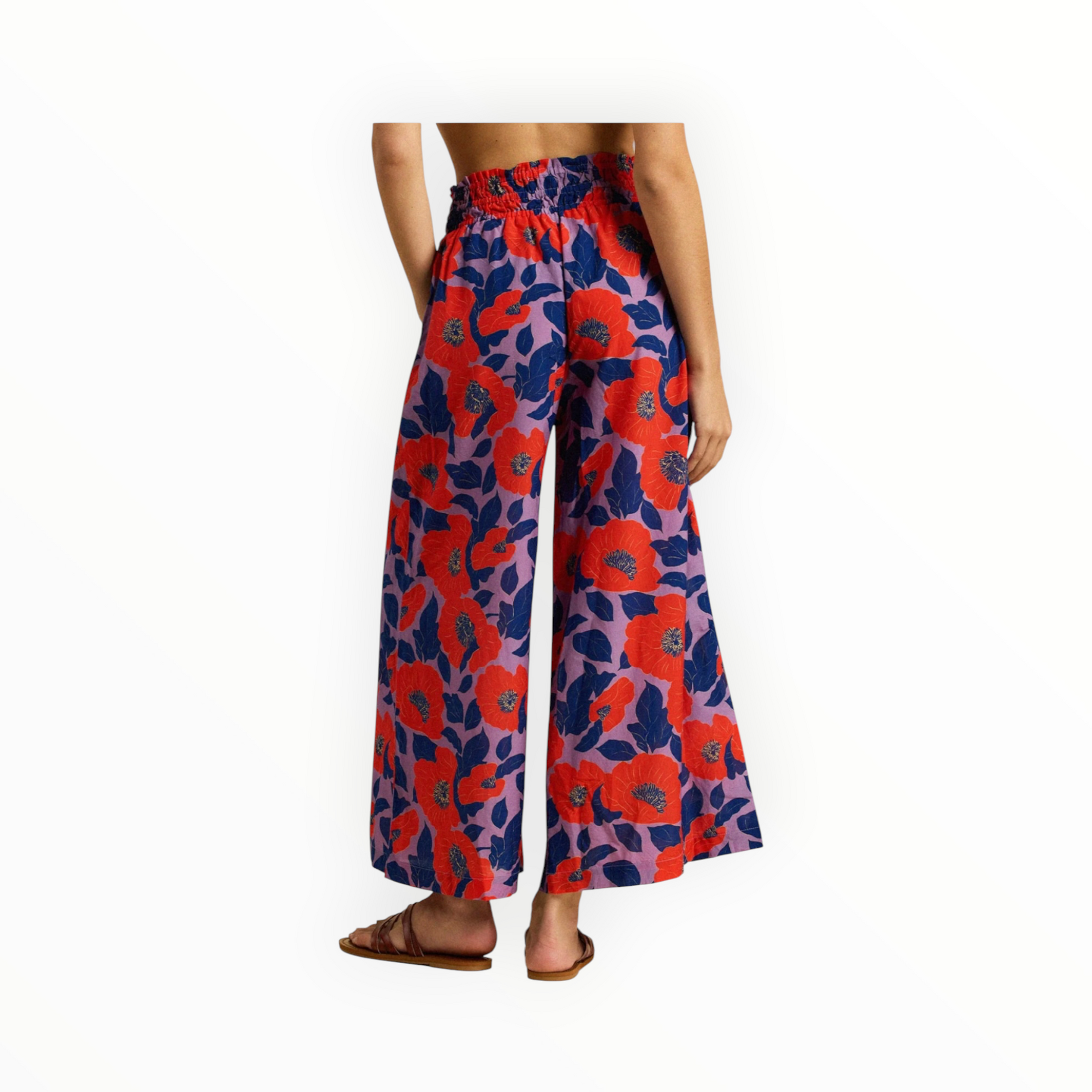 Trovata Flores Culotte Pant - Poincianna Floral