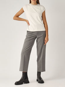 Gran Sasso Lurex Collar T-Shirt - Butter