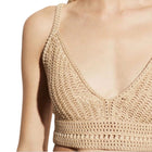 Vince Crocheted Crop Top - Natural