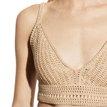 Vince Crocheted Crop Top - Natural