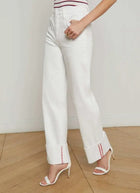 L'Agence Miley Jeans - Blanc Scarlett Red Contrast