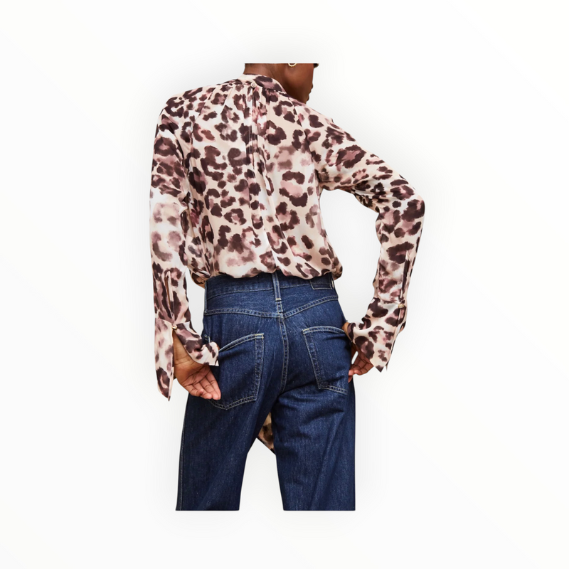 Cara Cara Sundance Top - Abstract Cheetah Ivory