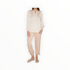Nouvelle Silk95five Madras Blouse - Almondine