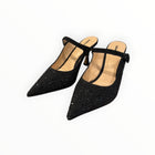 Lola Cruz Opera Crystal Embellished Pump - Black