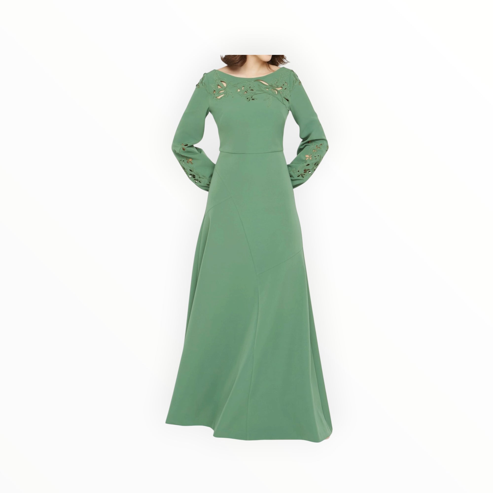 Kay Unger Valentina Embellished Dress - Spearmint