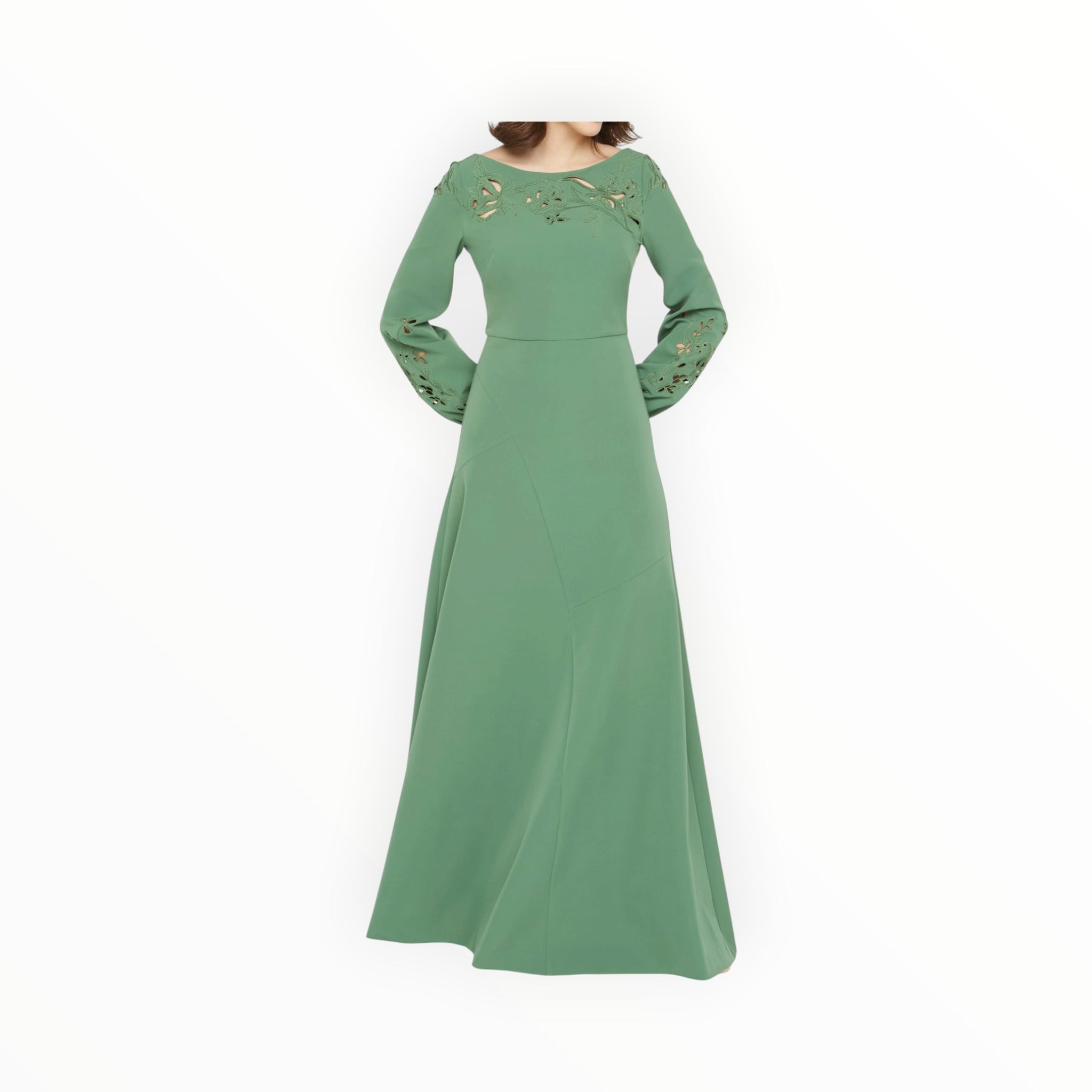 Kay Unger Valentina Embellished Dress - Spearmint