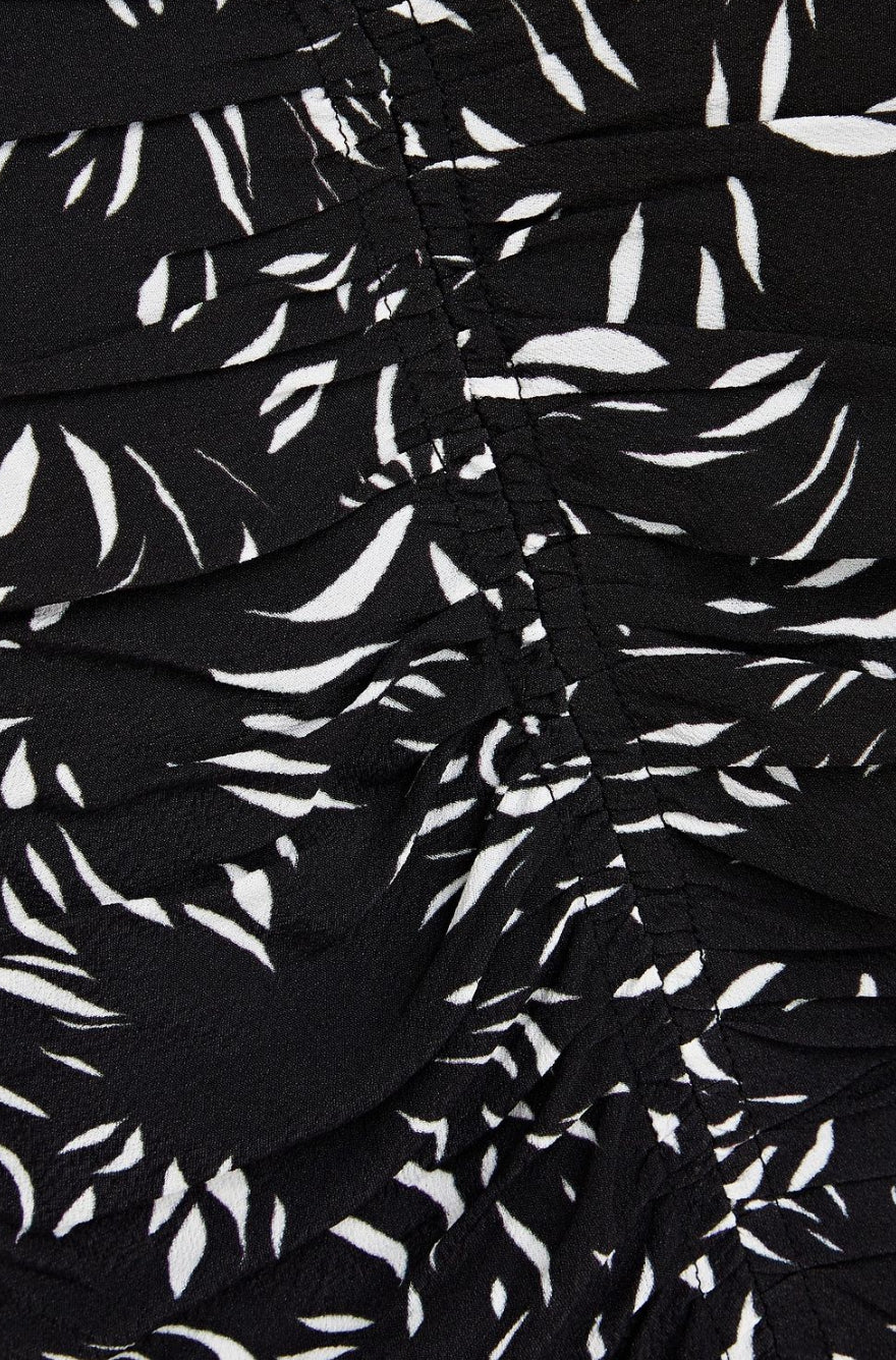 Proenza Schouler Printed Crepe De Chine Dress - Black/White