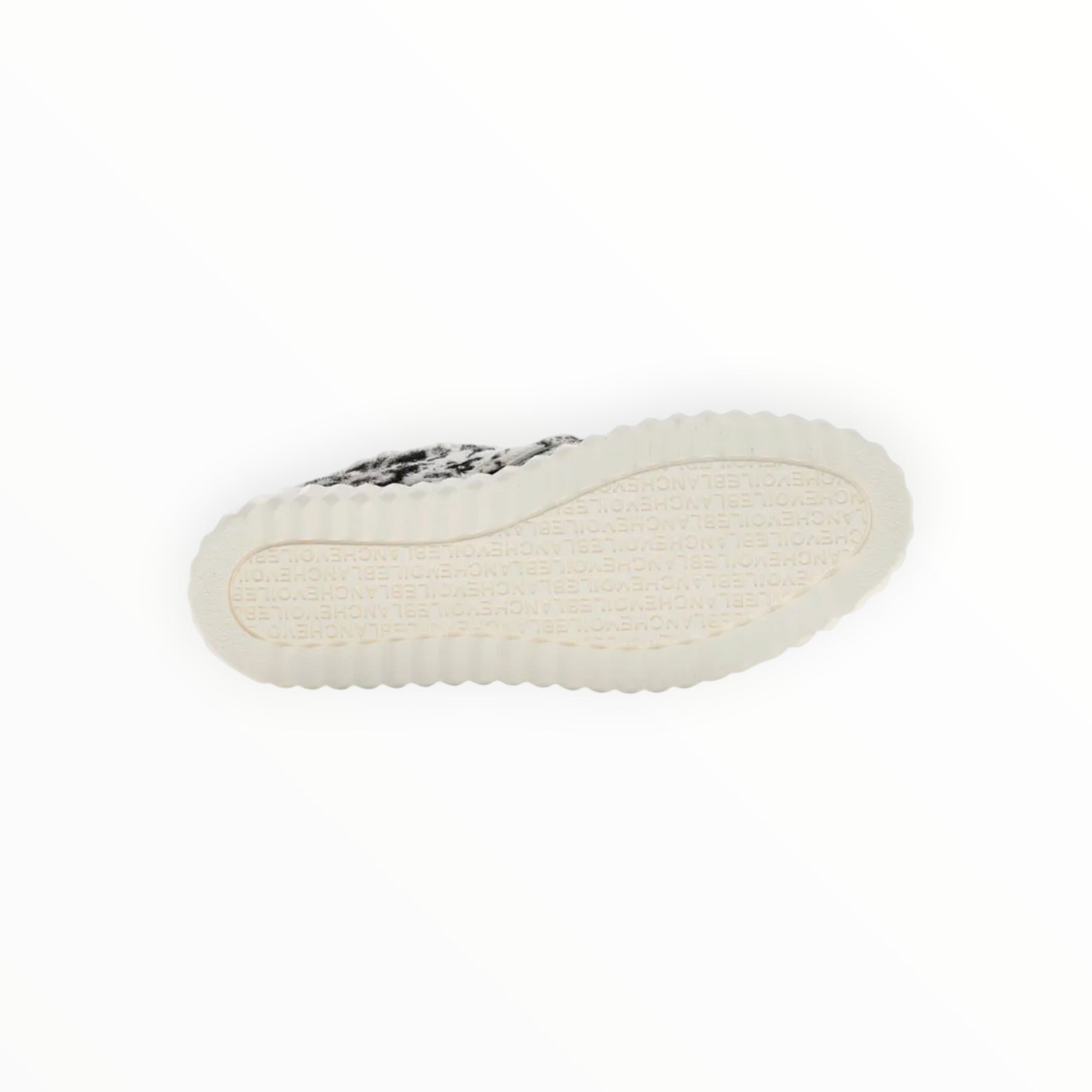 Voile Blanche Ines Genuine Calf Hair Sneaker - Black/White