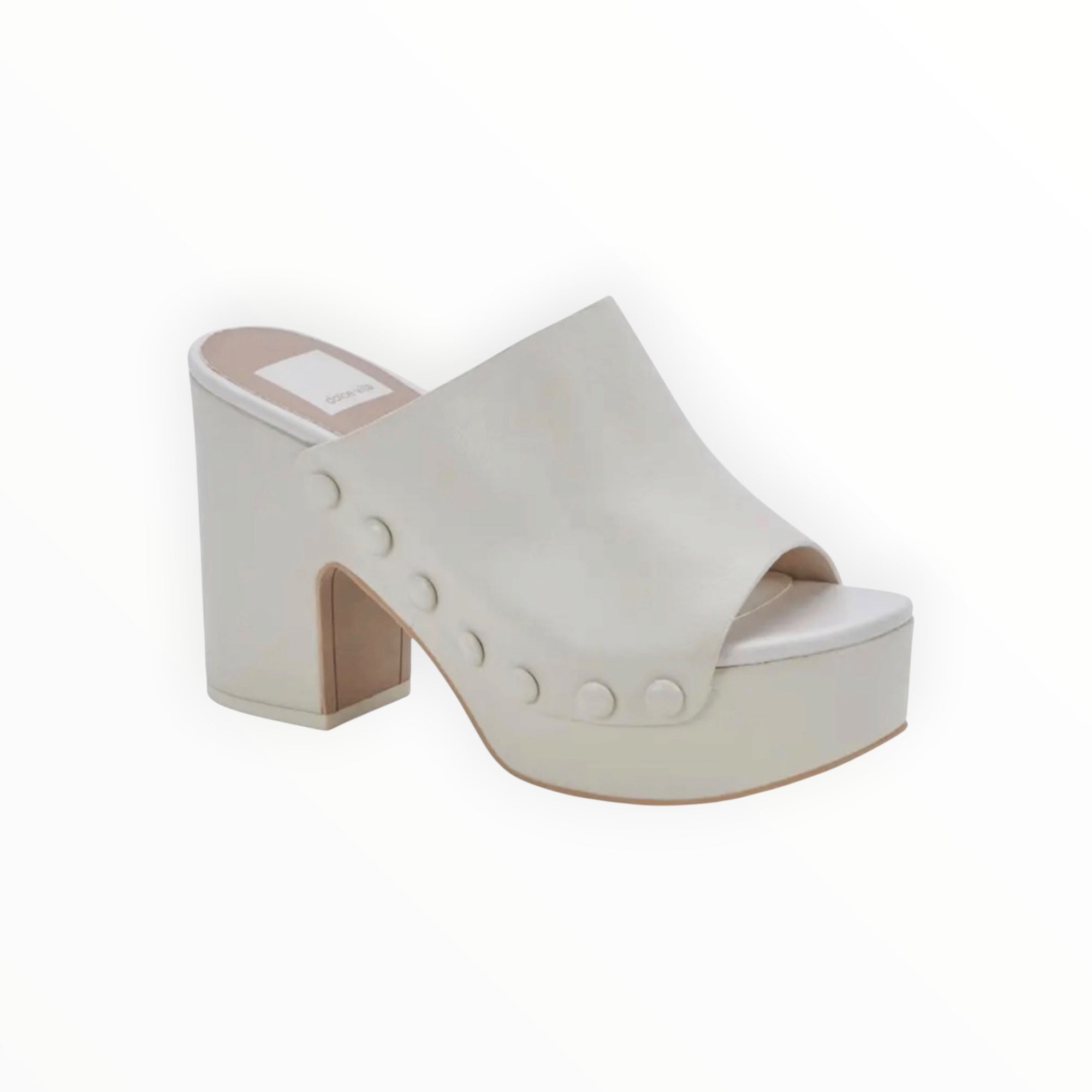 Dolce Vita Emol Platform Sandals - Ivory Leather
