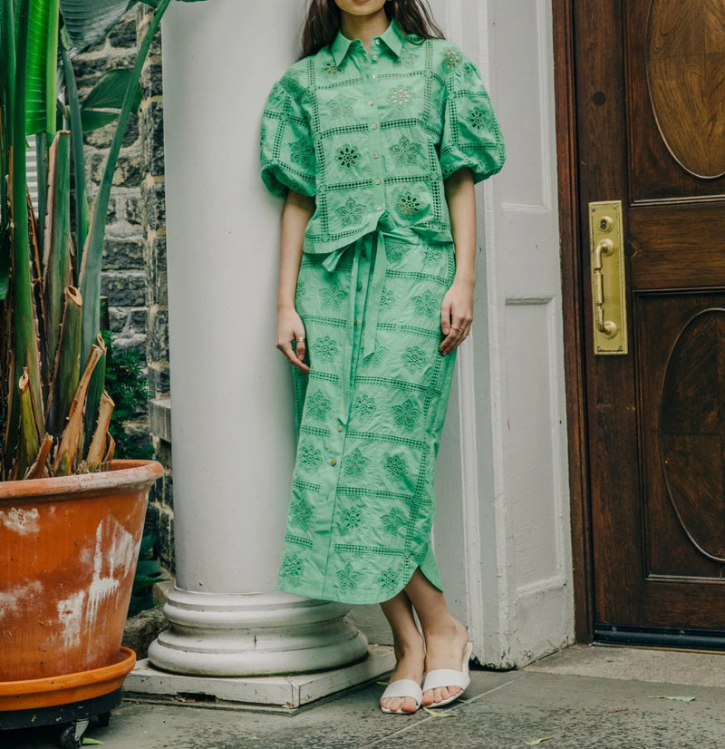 Love The Label Nylah Skirt - Kiwi