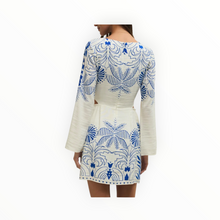 Z Supply Tahina Airy Palm Mini Dress - Nautical Cobalt Blue