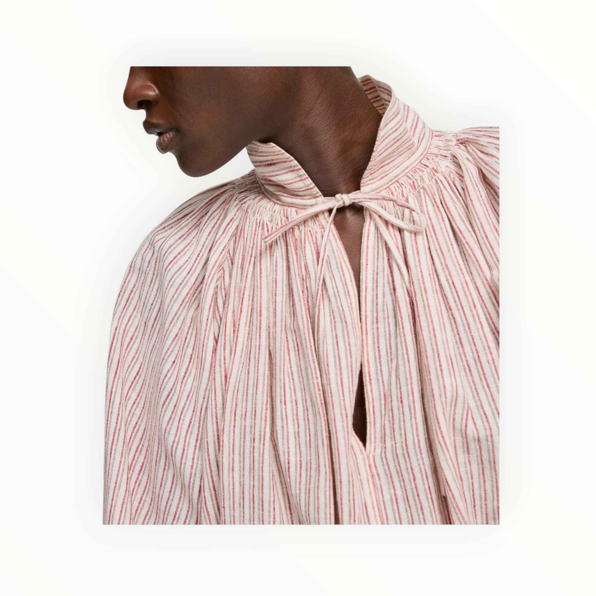 Laurence Bras Wheela Blouse - Beige Stripe