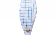 Lele Sadoughi Ivory Azure Knotted Seersucker Headband