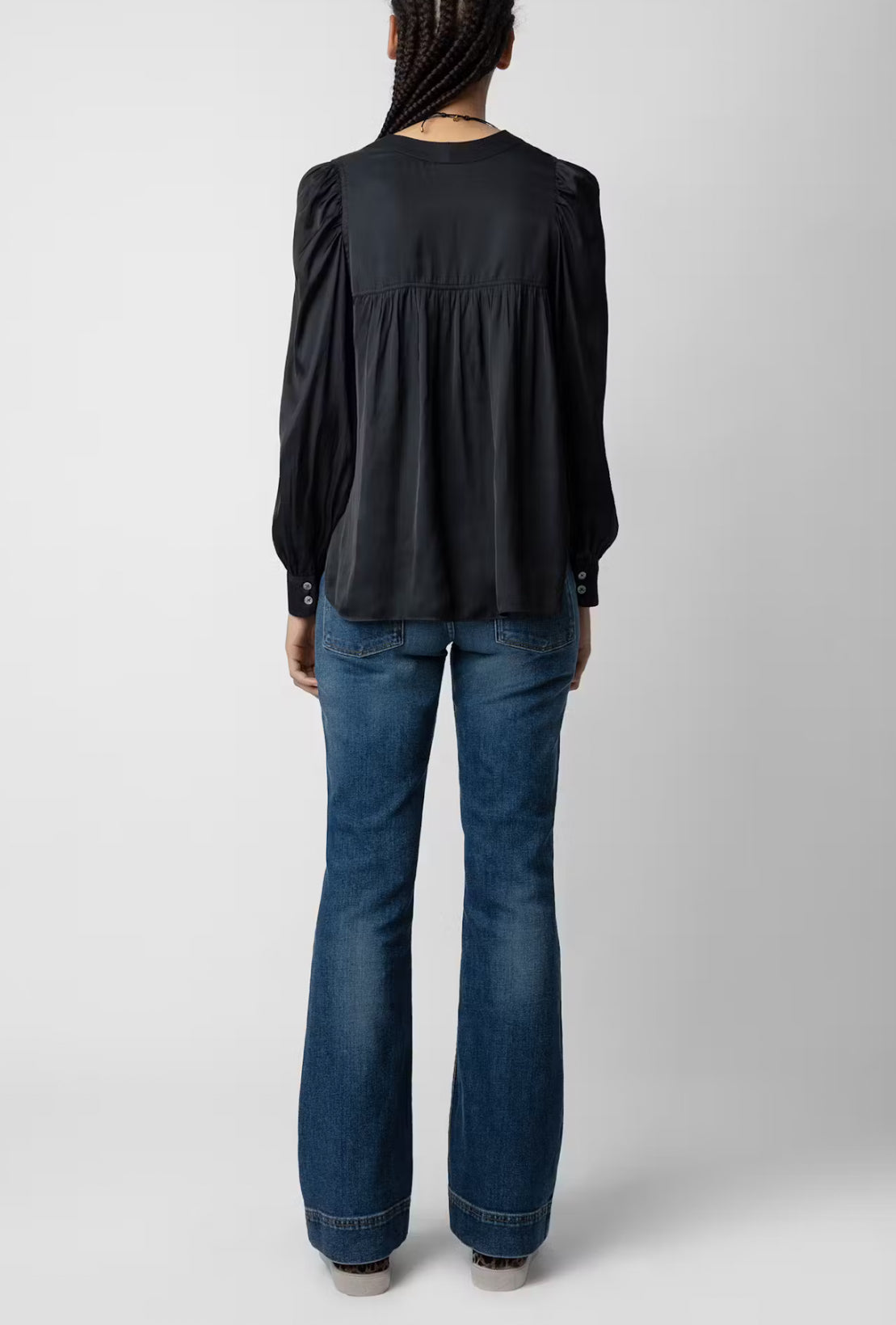 Zadig & Voltaire Telia Satin Blouse - Noir