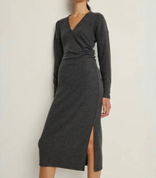 Nation Ltd Sandrine Midi Dress - Heather Charcoal