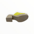 Gaimo Kala Jute Wide Heeled Leather Clogs - Taxi