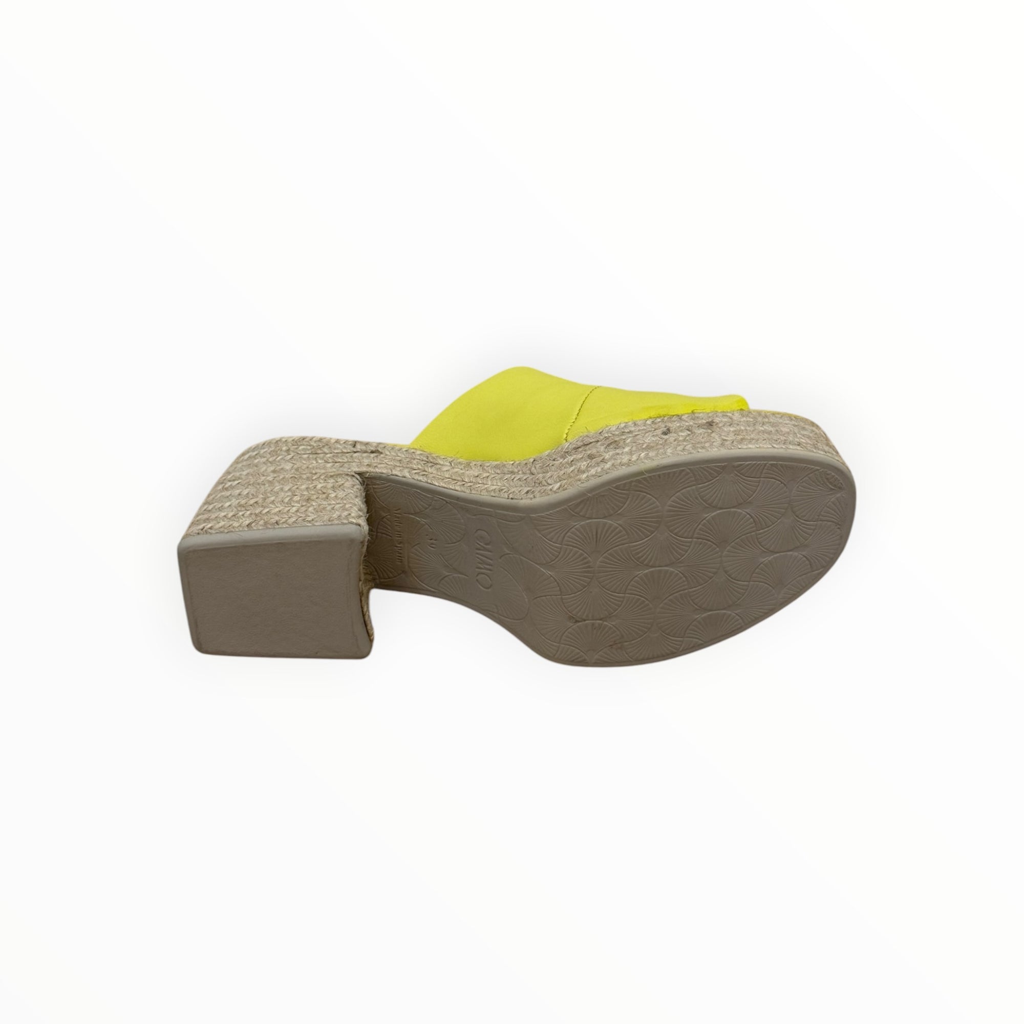 Gaimo Kala Jute Wide Heeled Leather Clogs - Taxi