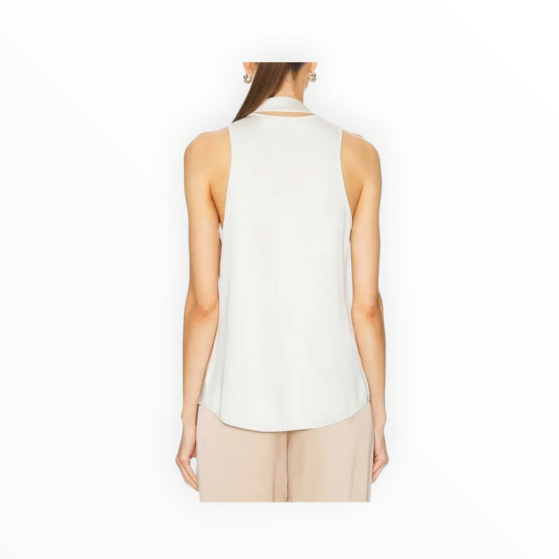 SIMKHAI McKinnon Tie Neck Top - Ivory
