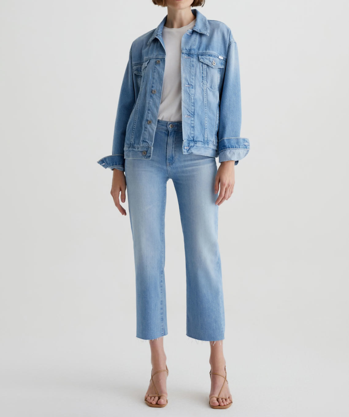 AG Jeans Brinley Crop Mid-Rise Straight - Dana Point
