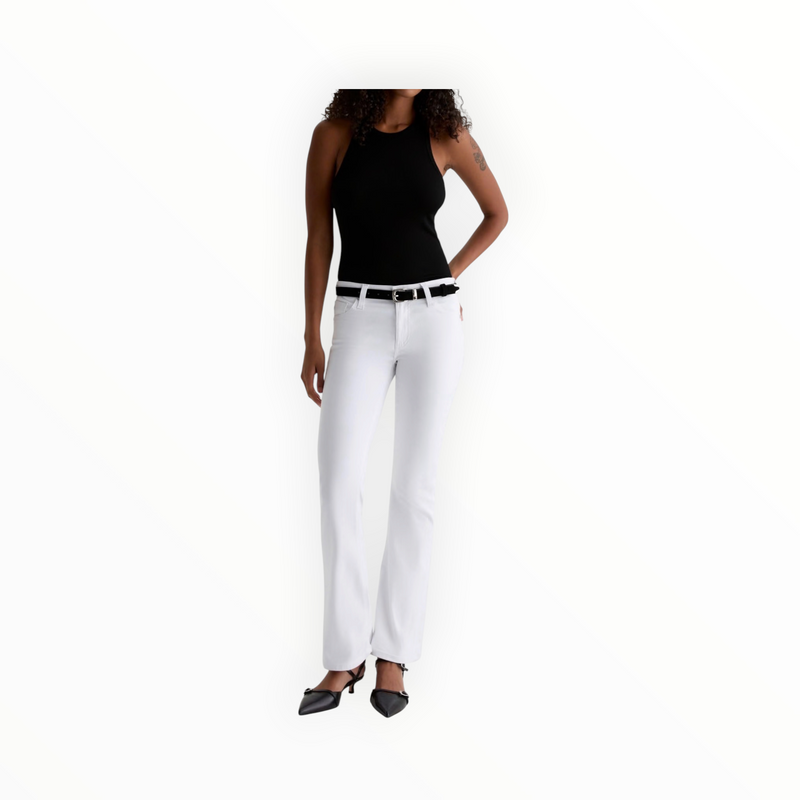 AG Jeans Angel Low-Rise Boot Cut - Gallery White