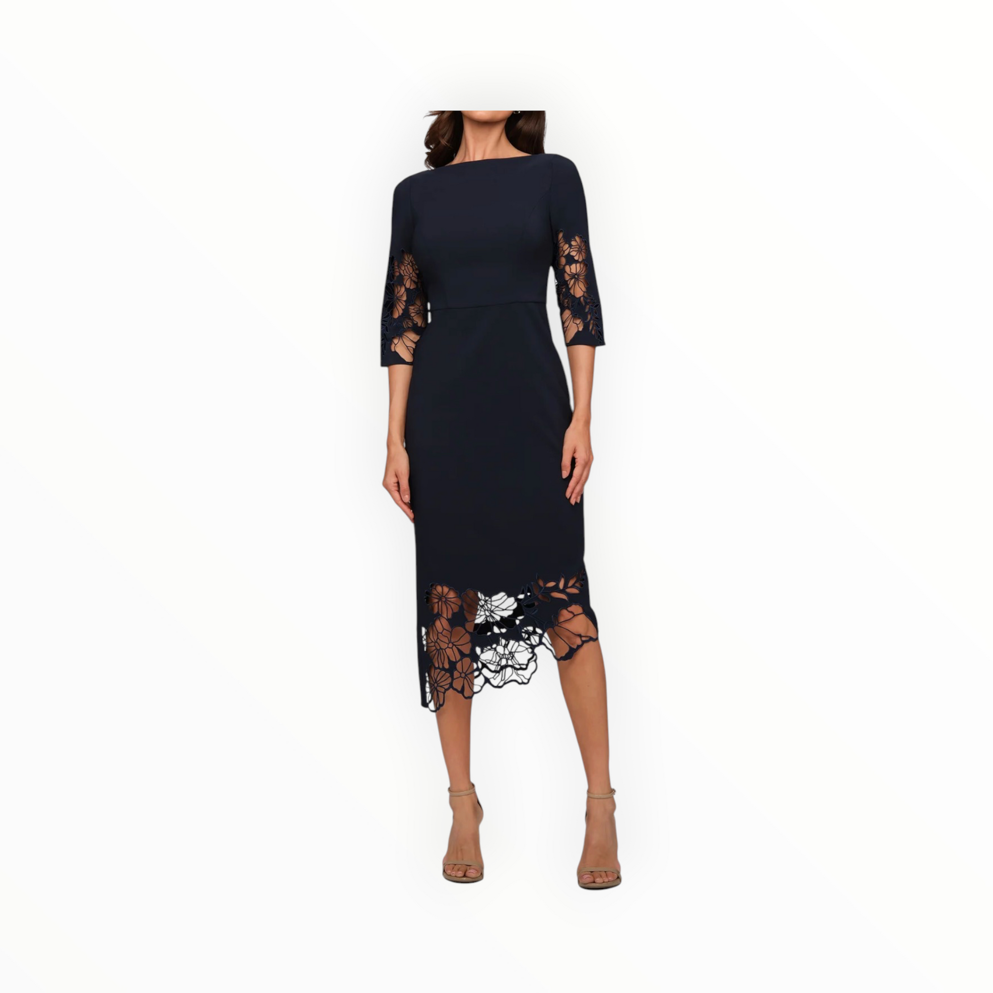 Kay Unger Vanna Midi Dress - Night Sky