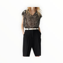 ba&sh Bronx Short Sleeve Top - Noir