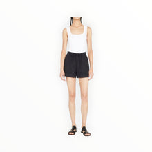 rag & bone Marley Floral Embroidered Drawstring Shorts - Black