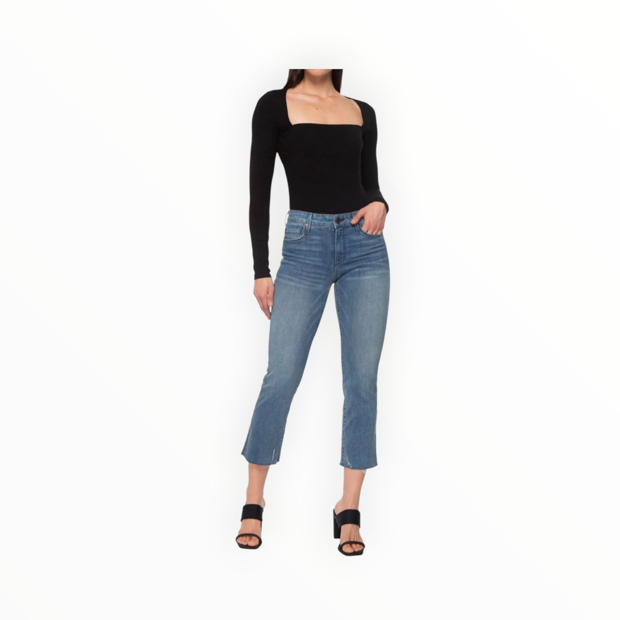 Parker Smith Byron Crop Straight W/Raw Hem - Pier