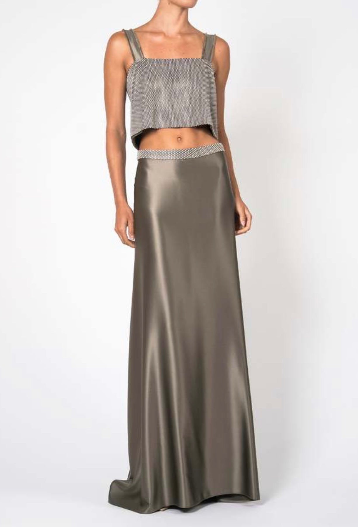 NONchalant Gemma Maxi Skirt - Moss