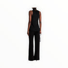 SIMKHAI McKinnon Tie Neck Top - Black