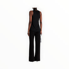 SIMKHAI McKinnon Tie Neck Top - Black