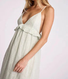 sundays Marceline Dress - Seafoam Stripe