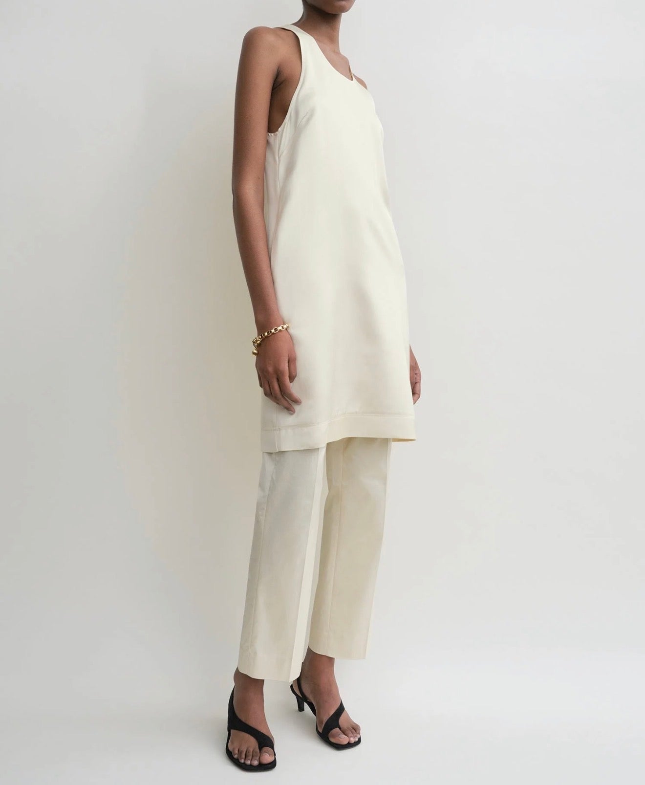 TOTÊME Scoop-Neck Dress - Ecru