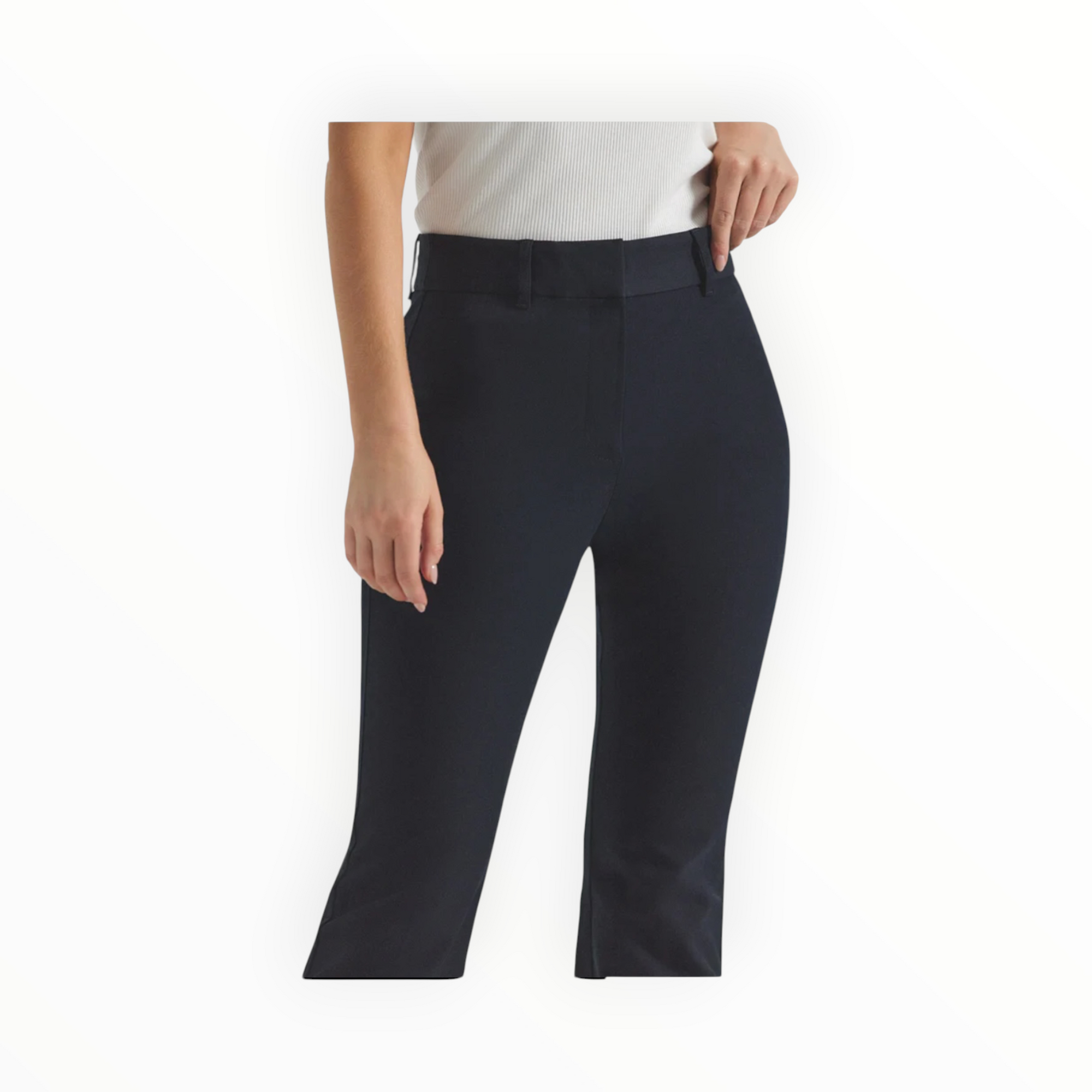 Derek Lam 10 Crosby Crosby Crop Flare Trouser - Midnight