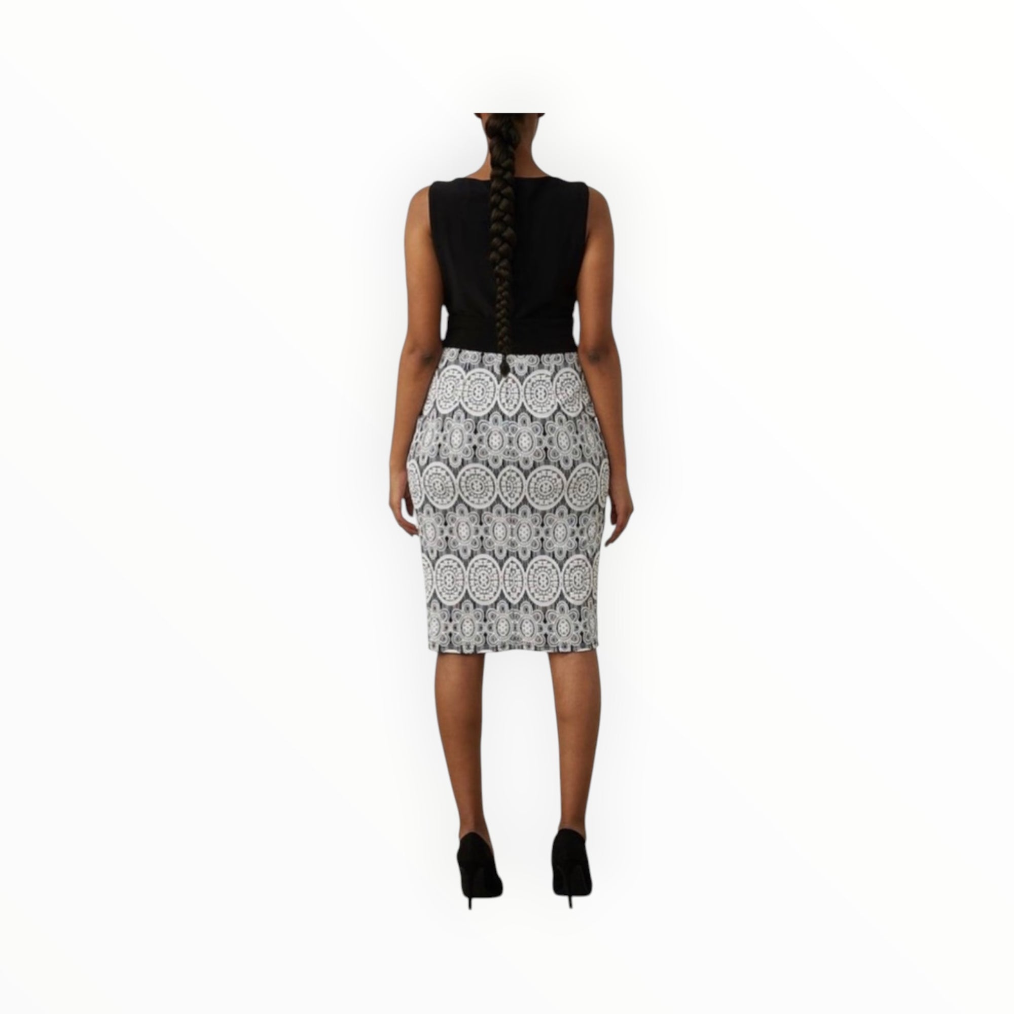 Joseph Ribkoff Lace Motif Dress