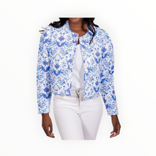 Sail To Sable Batik Print Reversible Button Front Jacket
