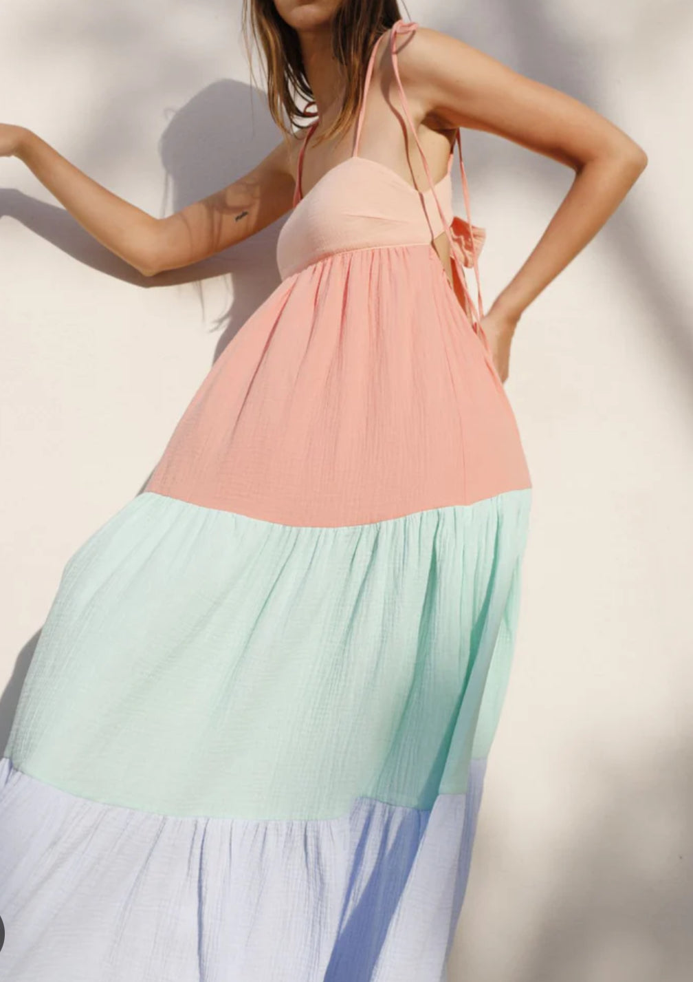 PAPER LONDON Laura Dress - Sundae Sun