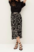 ba&sh Annie Flowing Midi Skirt - Black