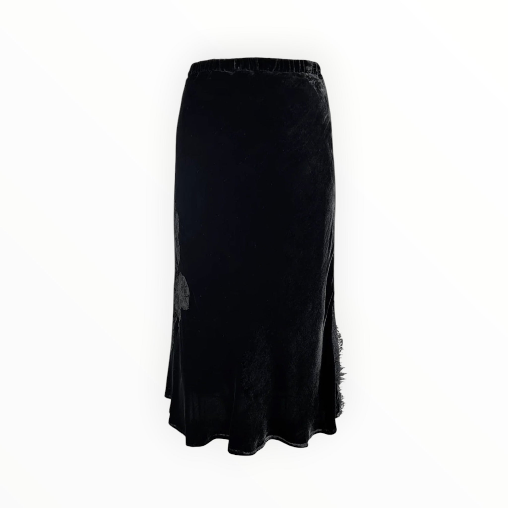 Gold Hawk Brigitte Bias Skirt - Black