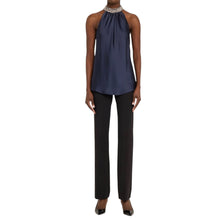 SIMKHAI Navi Sleeveless Crystal-Embellished Top - Midnight