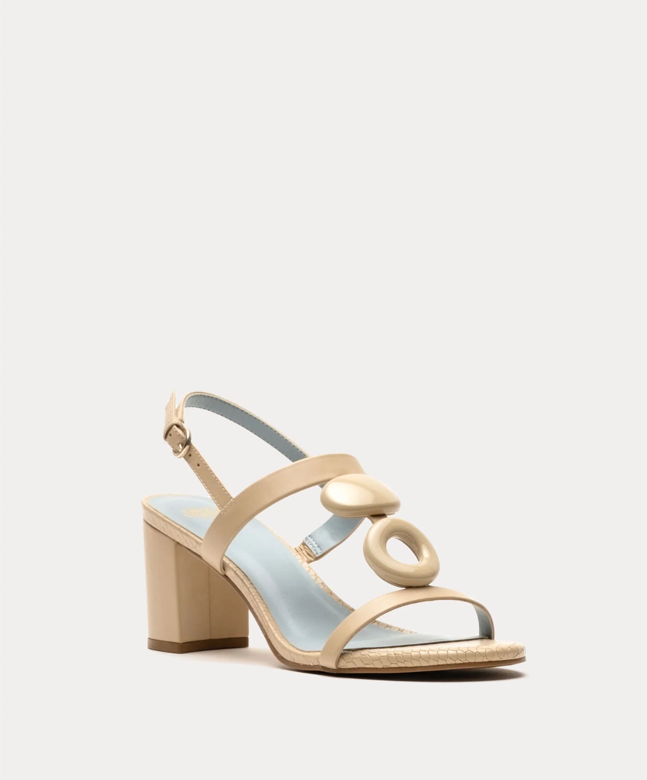 Frances Valentine Bianca Heel - Natural