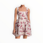 Milly Erin Floral Dress - Pink/White