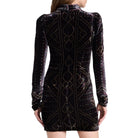 Sea New York Delphine Stretch Velvet Tunic Dress - Multi