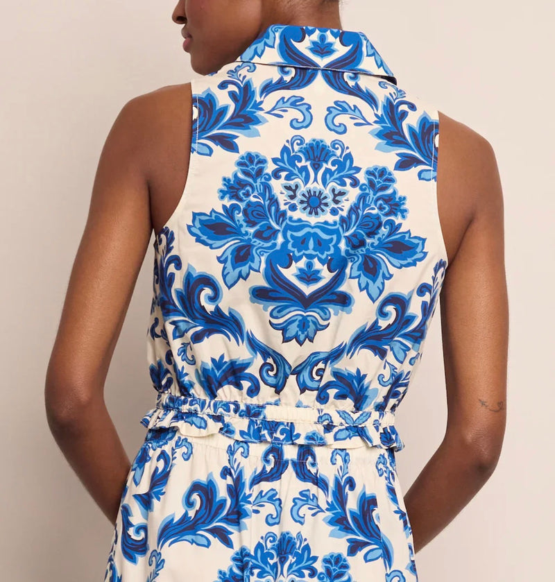 Cara Cara Hannah Top - Fiore Evening Blue